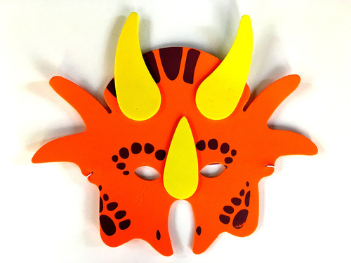 Máscaras De Dinosaurio Gomaespuma 1 Docena Multicolor Color Nombre Del Diseño