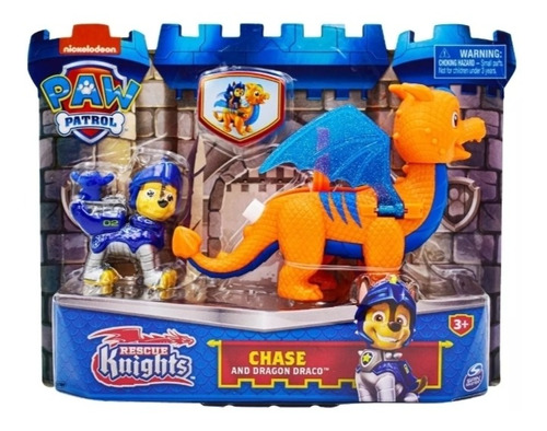 Paw Patrol Rescue Knights Chase Y Dragon Draco Spin Master