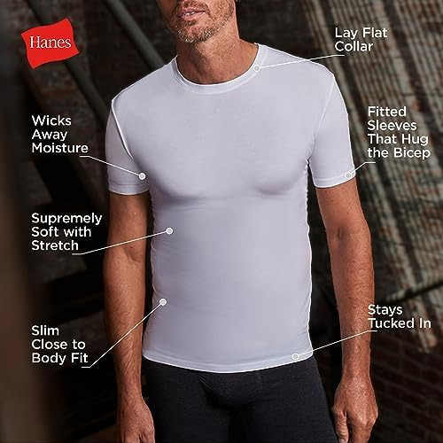 Hanes Ultimate Playera Con Cuello Redondo Perfect Flex Para