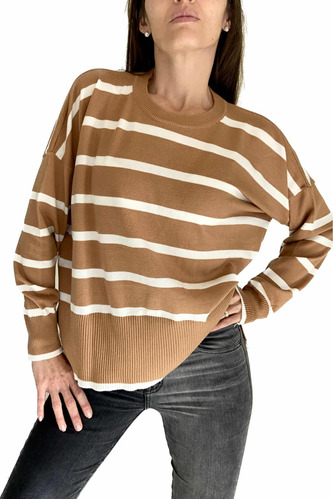 Sweater Pulover Oversize Tipo Bremer. Talle Amplio