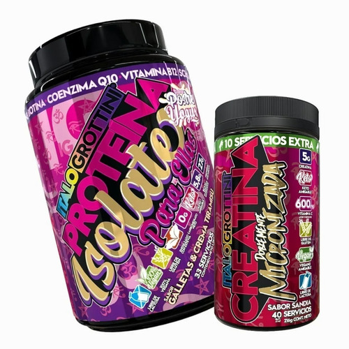 Proteína Isolate Para Ellas 1.2kg + Creatina 40sv Sandia