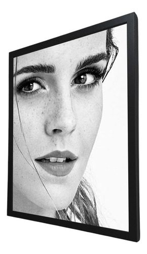 Cuadro Decorativo Emma Watson Con Marco Am703 Marco Negro