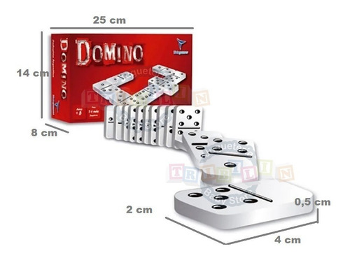 Domino De Puntos Familiar Fichas Chicas En Caja Triblinbb