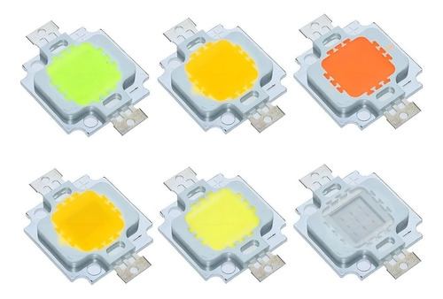 Kit 50 Chip Super Power Led 10w 9v-12v Varias Cores Atacado Cor Da Luz A Escolher 9-12v