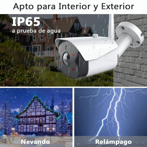 Imagen 6 de 9 de Cámara D/seguridad Ip Wifi De 1080p Impermeable P/exteriores