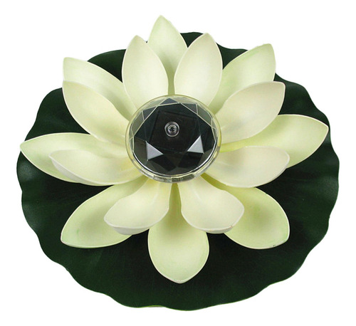 Lámpara Led Flotante De Loto, Luz Solar Led Flotante De