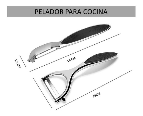 Tacgea Pack Pelador De Verduras Para Cocina.