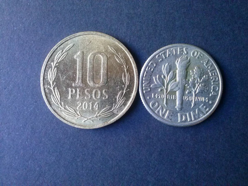 Moneda Estados Unidos One Dime 1992 Ceca P Níquel (c45)