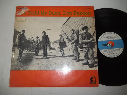 Lp Vinil - Don Fardon - I've Paid My Dues