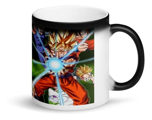 Mug Mágico Dragon Ball Z Personalizado Con Nombre 