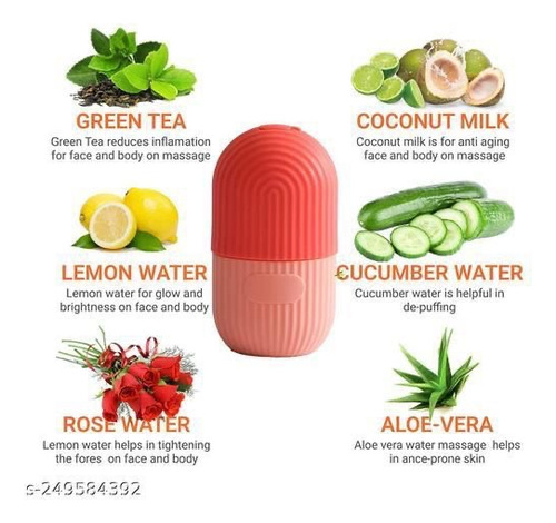 Skin Care Rutina Rodillo Rellenable Ice Roller Silicona Todo Tipo De Piel