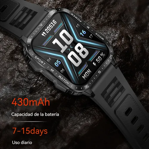 Smartwatch Luz Violeta Reloj Inteligente Hombre Bluetooth Ll