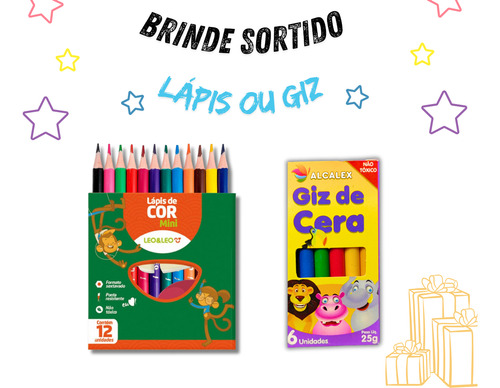 Kit Livro Para Ler E Colorir Com Diversão Disney Aprender Brincando - Auxilia Na Coordenação Motora