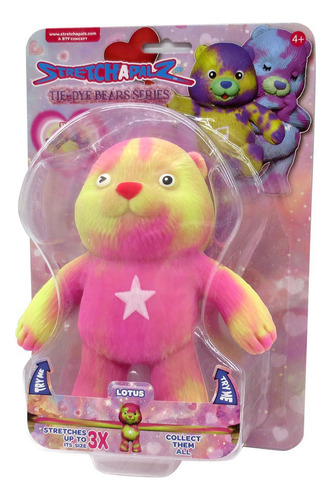 Boneco Elástico Urso Tie-dye Lotus De 12cm - Stretchapalz