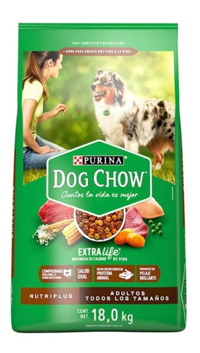 Dog Chow Nutriplus Alimento Para Perro Adulto De 18kg