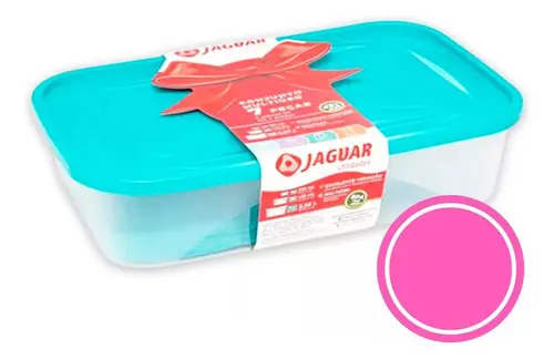 Kit 7 Potes De Mantimentos 220ml 420ml E 2,55l Em Plástico Cor Colorido