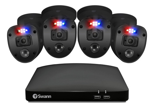 Swann Black Enforcer - Sistema De Cmara De Seguridad Para El