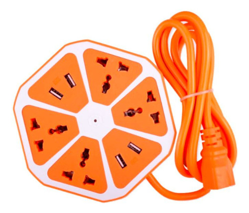 Zapatilla Hexagonal Alargue Power Converter Amely Naranja