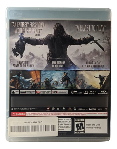 Jogo Shadow Of Mordor Original Ps3 (Usado)