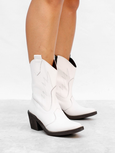 Texanas De Mujer Botas Con Taco Detalles Texa Bym Shoes