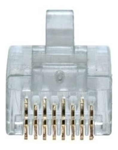 Frasco Ficha Rj-45 Cat-6 Envase Por 100 Unidades Tracolor