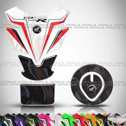 Kit Protetor De Tanque E Bocal Honda Cb 300r 2016 Branco 3