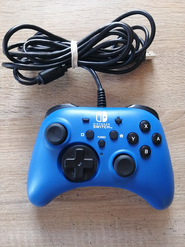 Control Hori Con Cable Nintendo Switch - Azul