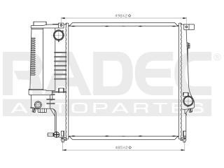 Radiador Bmw Z3 1999 L4/l6 1.9/2.8l Estandar