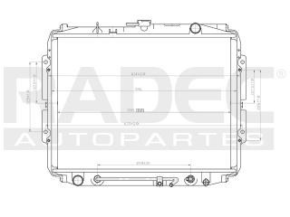 Radiador Isuzu Rodeo 1995-1996-1997 L4/v6 2.3/3.1 Lts Autom