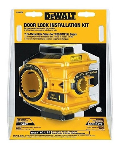 Kit De Instalación De Bloqueo De Puerta Bimetal Dewalt