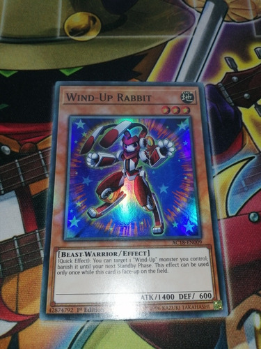 Wind-up Rabbit Super Rare Yu-gi-oh! Original Konami