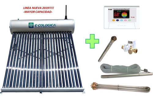 Termotanque Solar 300 Lt+controlador Electronico+resistencia