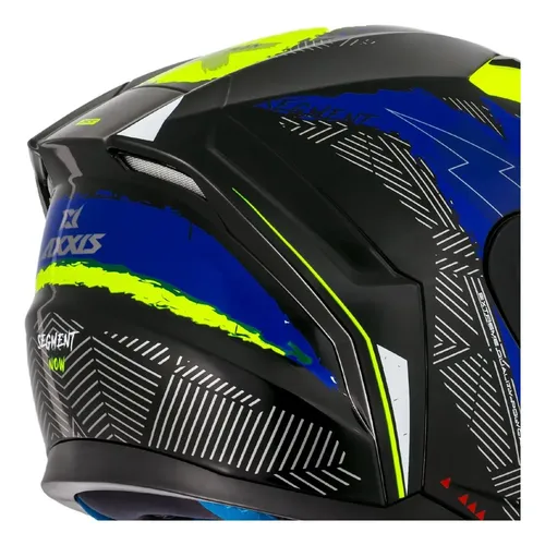 Capacete Axxis Segment Now C7 Azul Envio Imediato Novo | Frete grátis