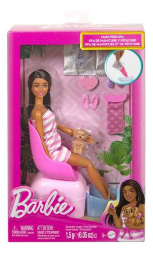 Muñeca Barbie Barbieland Con Set De Mani-pedi Divertido Multicolor