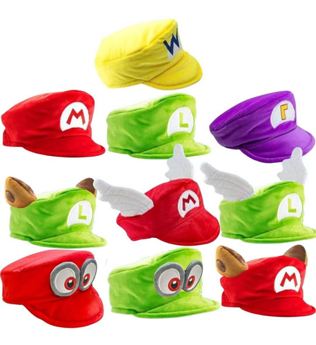 Gorra Luigi Tanooki Importadas Gorro Mario Bros Mapache