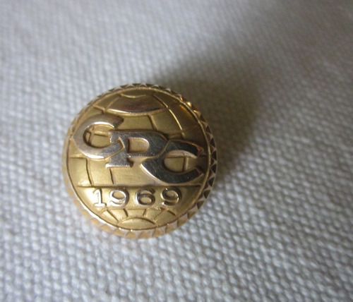 Antiguo Pins Premio Cpc Premio Century Point Club 1969 Oro
