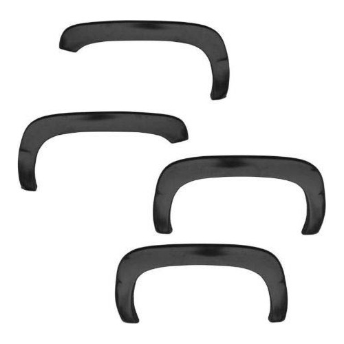 Fender Flare Kit Style Smooth Black Set Para Camion