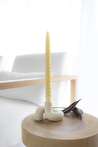 Portavelas, Portavelas Para Velas Cónicas En Latón Dorado, P