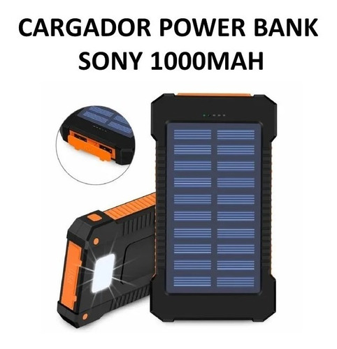 Cargador Power Bank Con Energia Solar 10000mah
