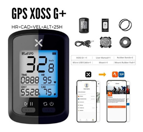 Xoss G+ Plus, Ciclo Computador, Gps, Bluetooth, Ant +