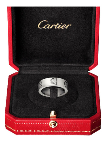 Anillo Argolla De Compromiso Cartier Love Oro Laminado