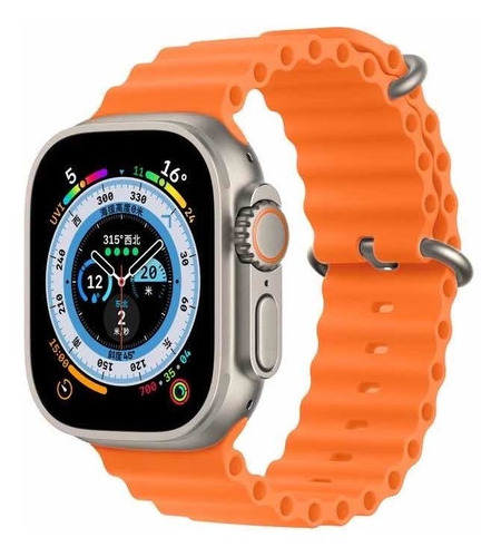 Imagen 2 de 10 de Correas Para Apple Watch Ultra Tipo Ocean De Silicone