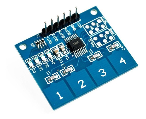 Teclado Capacitivo 4 Teclas Touch Pad Ttp224 Arduino Nubbeo