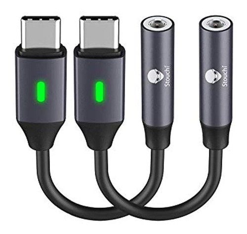 Adaptador Usb C A Dongle De 3,5 Mm (2 Paquetes), Stouchi 384