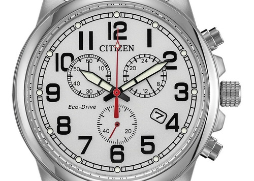 Imagen 4 de 4 de Citizen Military White Dial Stainless At0200-13a .. Dcmstore