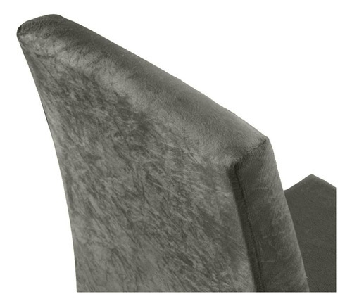 Sala Jantar Mesa Tampo Vidro 4 Cadeiras Silver Avril Madesa Cor Rustic/Crema/Silver
