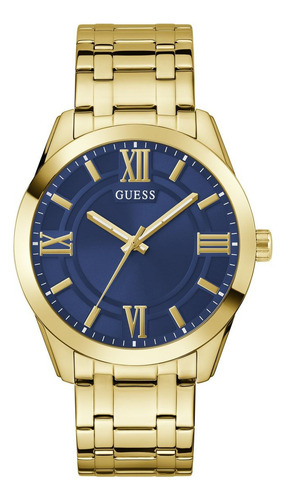 Reloj Guess Elliot Dorado Azul Hombre