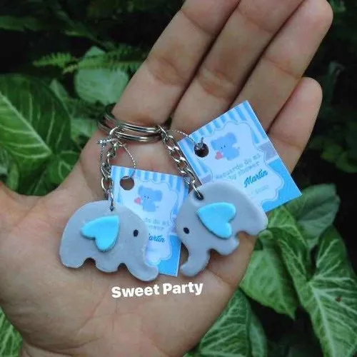 Llaveros Souvenirs Nacimiento Motivo Elefante