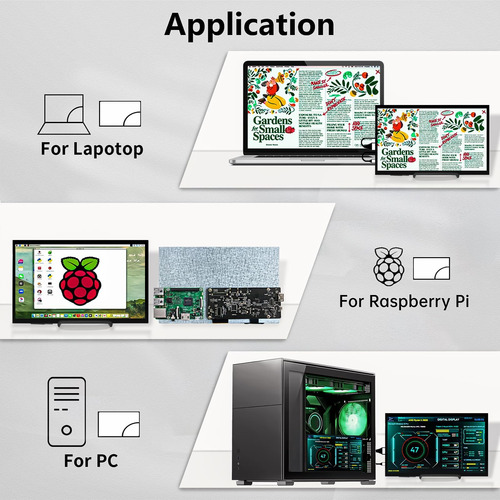 Pantalla Táctil Hamtysan Raspberry Pi, Monitor De 10 Pulgada