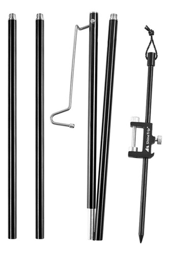 Single Hook Alloy Collapsible Lamp Post